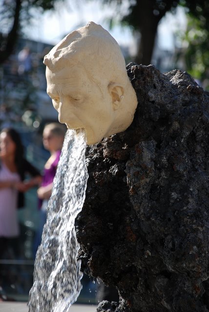 Vomiting Fountain Sculpture, London, UK